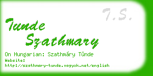 tunde szathmary business card
