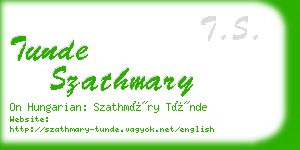 tunde szathmary business card